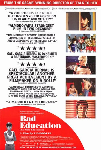 Bad Education Movie Poster Print showcasing cinematic drama.