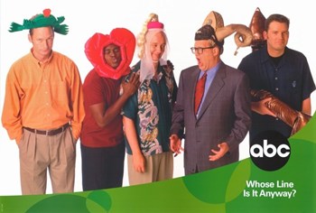 Whose Line Is It Anyway Movie Poster Print 11x17 showcasing improv comedy