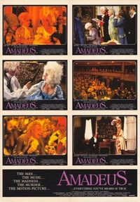 Amadeus Movie Poster Print showcasing classical music theme.