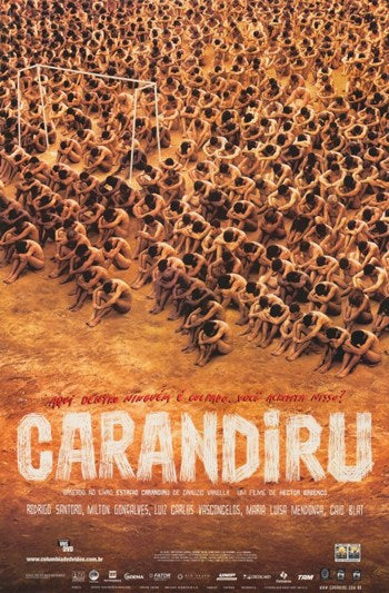 Carandiru Movie Poster Print showcasing intense cinematic themes.