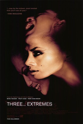 Three... Extremes Movie Poster Print showcasing horror film art.