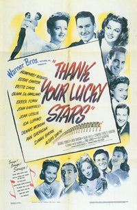Thank Your Lucky Stars Movie Poster Print showcasing classic film art.