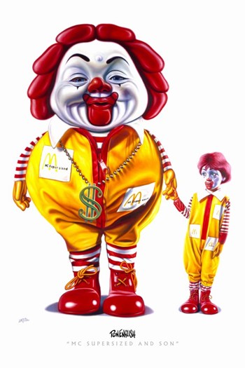 M.C. Supersized and Son Movie Poster featuring colorful design