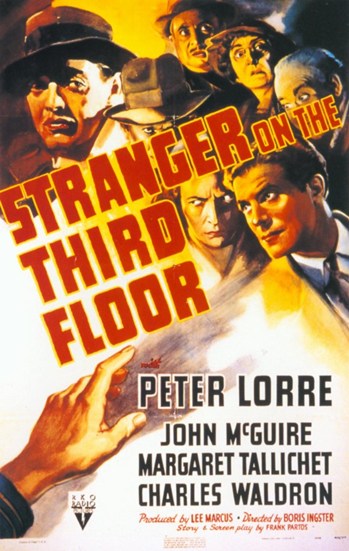 Stranger on the Third Floor movie poster featuring classic film noir design.