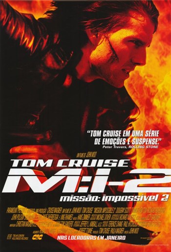 Mission Impossible 2 Movie Poster Print featuring dynamic imagery.