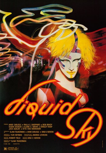 Liquid Sky Movie Poster Print showcasing vibrant colors and iconic imagery.