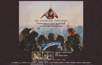 Superman 2 Movie Poster Print in 11x17 size