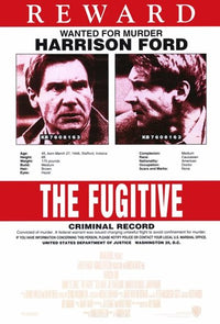 The Fugitive Movie Poster Print featuring iconic cinematic imagery.