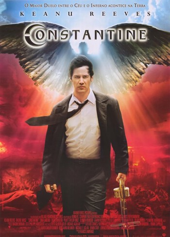 Constantine Movie Poster Print featuring striking imagery from the film.