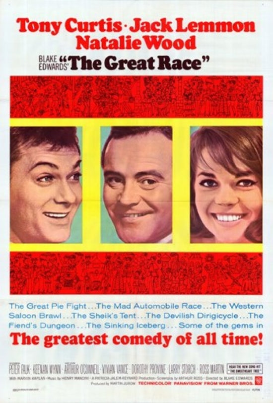 The Great Race Movie Poster Print showcasing vibrant colors and classic design.
