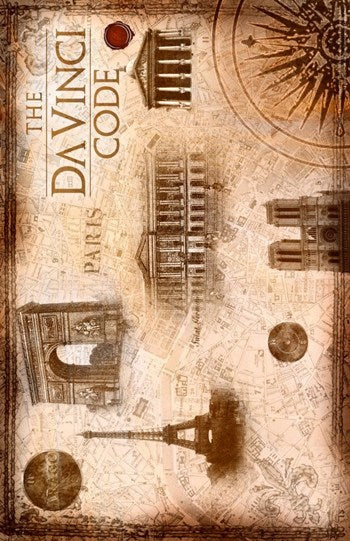 The Da Vinci Code Movie Poster Print showcasing cinematic art.