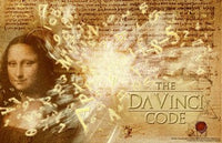 The Da Vinci Code movie poster print featuring iconic imagery.