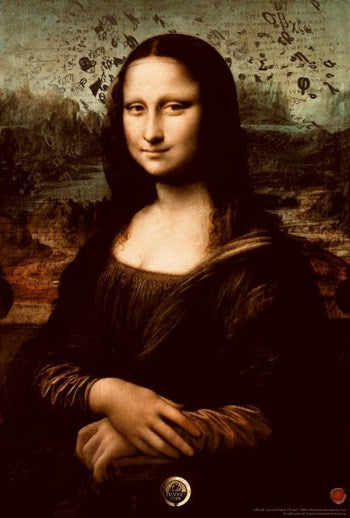The Da Vinci Code Movie Poster Print featuring iconic imagery