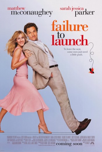 Failure to Launch Movie Poster Print featuring vibrant colors and iconic imagery.