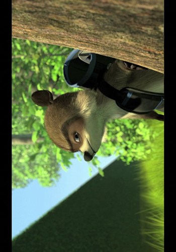 Over the Hedge Movie Poster Print featuring animated woodland characters in vibrant colors.