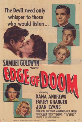 Edge of Doom Movie Poster Print featuring cinematic artwork.