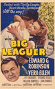 Big Leaguer Movie Poster Print featuring classic baseball theme.