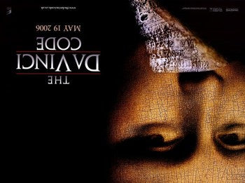 The Da Vinci Code movie poster print, 11x17 inch format.