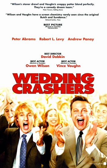 Wedding Crashers Movie Poster Print featuring comedic wedding scenes.