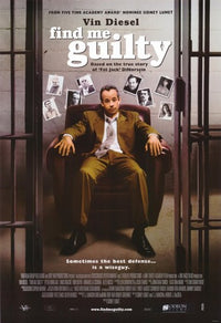 Find Me Guilty Movie Poster Print featuring dramatic design.