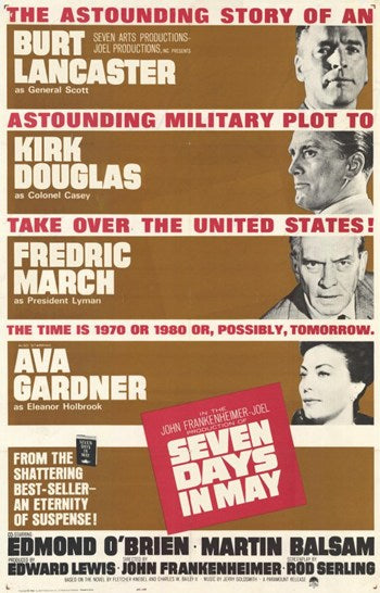 Seven Days in May Movie Poster Print featuring classic film design.