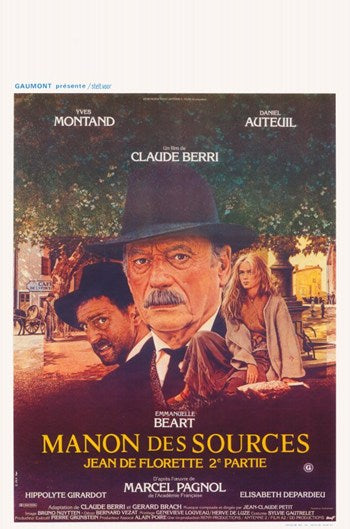 Manon of the Spring Movie Poster Print showcasing beautiful cinematic artwork.
