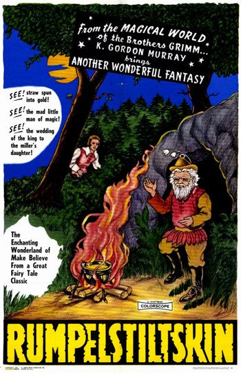 Rumpelstiltskin Movie Poster Print featuring vibrant artwork.
