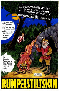 Rumpelstiltskin Movie Poster Print featuring vibrant artwork.