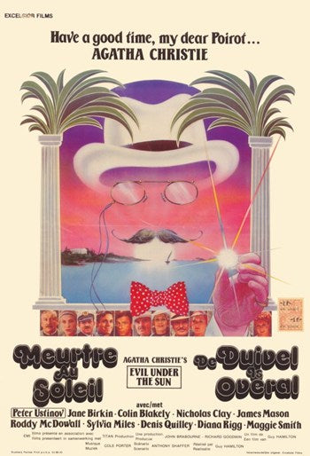 Evil Under the Sun Movie Poster Print featuring classic film artwork.