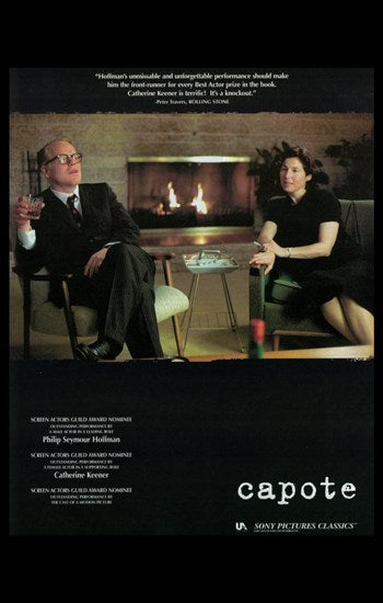 Capote Movie Poster Print showcasing a cinematic scene.