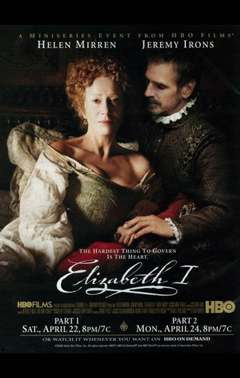 Elizabeth I Movie Poster Print showcasing the iconic queen.