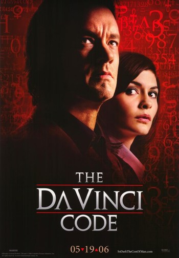 The Da Vinci Code Movie Poster Print featuring iconic imagery from the film.