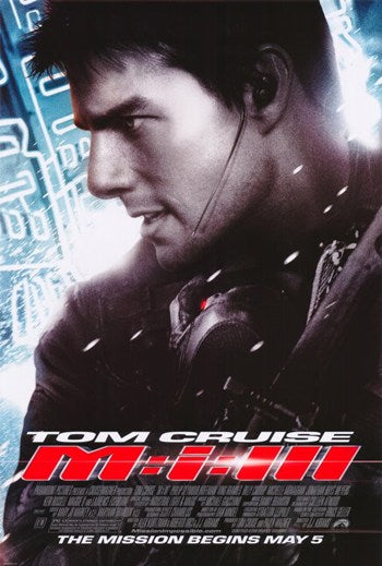 Mission Impossible III Movie Poster Print featuring iconic imagery