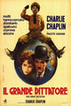The Great Dictator Movie Poster Print featuring Charlie Chaplin.