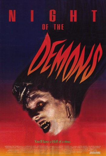 Night of the Demons Movie Poster Print - horror film art