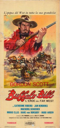 Buffalo Bill Movie Poster Print showcasing the legendary figure of Buffalo Bill Cody