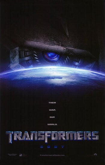 Transformers Style A Movie Poster featuring Autobots and Decepticons.