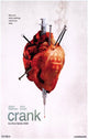 Crank Movie Poster - German Style A featuring dynamic action imagery.