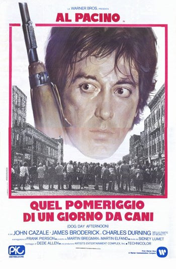 Dog Day Afternoon Movie Poster Print showcasing classic film art