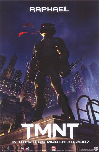 Teenage Mutant Ninja Turtles Movie Poster Print showing the iconic characters.