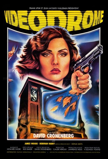 Videodrome Movie Poster Print showcasing surreal and eerie visuals.