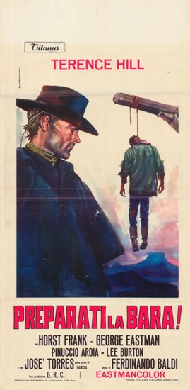 Django Sees Red Movie Poster Print featuring dramatic imagery.