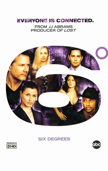 Six Degrees Movie Poster Print displaying vibrant film-themed artwork.