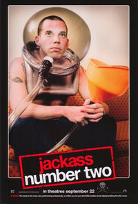 Jackass Number Two Movie Poster Print featuring wild stunts and humor.