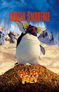 Happy Feet Movie Poster Print featuring colorful animated penguins