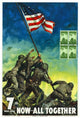 Flags of Our Fathers Movie Poster Print showcasing heroic WWII imagery.