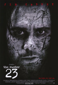 The Number 23 Movie Poster Print featuring intense psychological themes.