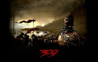 300 Movie Poster Print featuring Spartan warriors