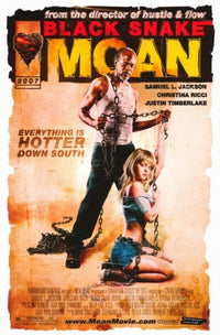 Black Snake Moan movie poster print featuring emotional artwork.