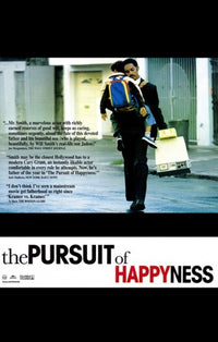 The Pursuit of Happyness Movie Poster featuring inspirational artwork.